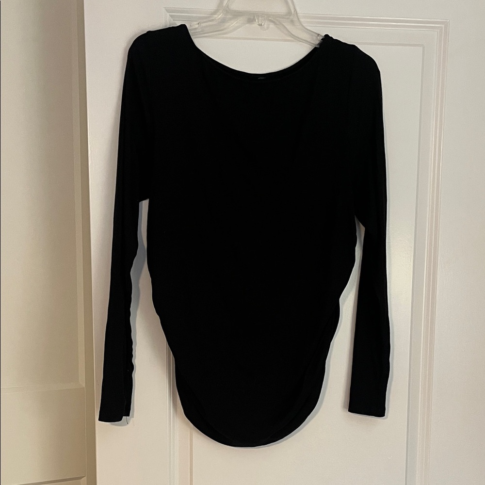 Classic Black Long Sleeve Women's Top